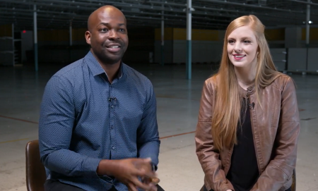 Robert Morris' son-in-law, Pastor Ethan Fisher, and his wife, Morris' daughter, Elaine.