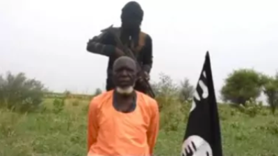 The Rev. Paul Musa of the COCIN in Gamboru Ngala, Borno state, Nigeria, in image reportedly released by Boko Haram. 