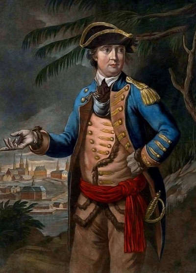 Benedict Arnold (1741-1801), an American Revolution commander who became infamous for his decision to defect from the Continental Army to the British Army. 