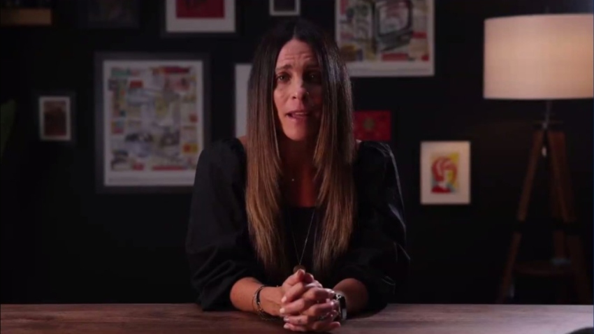 Jerushah Duford, above, speaks at a virtual "Evangelicals for Harris" Zoom call on Aug. 14, 2024, during which she quoted Isaiah to denounce Trump supporters.