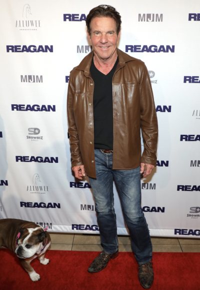 Dennis Quaid appears at the red carpet premiere of 'Reagan' in Nashville, Tennessee, on August 25, 2024.