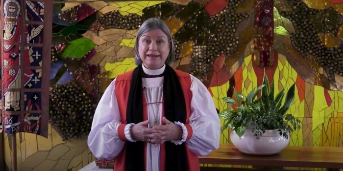 The Rt. Rev. Lucinda Ashby, bishop of the Episcopal Diocese of El Camino Real, speaking in a November 2022 video. 