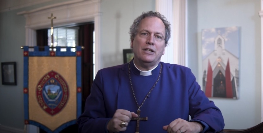 The Rt. Rev. Frank Logue, bishop of The Episcopal Diocese of Georgia, speaking in a video uploaded March 30, 2024.
