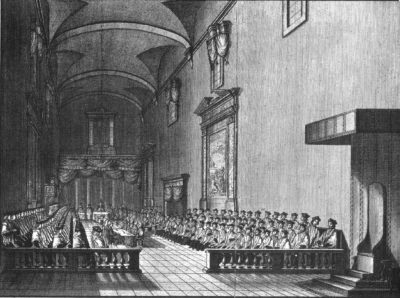 The Synod of Pistoia, a gathering of Catholic Church leadership in 1786. 