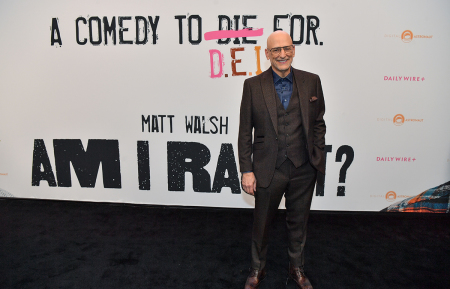 Andrew Klavan arrives at the "Am I Racist?" movie premiere at Regal Green Hills on Sept. 09, 2024, in Franklin, Tennessee.