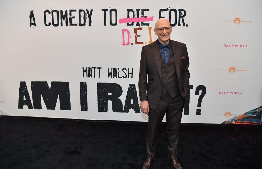 Andrew Klavan arrives at the "Am I Racist?" movie premiere at Regal Green Hills on Sept. 09, 2024, in Franklin, Tennessee.