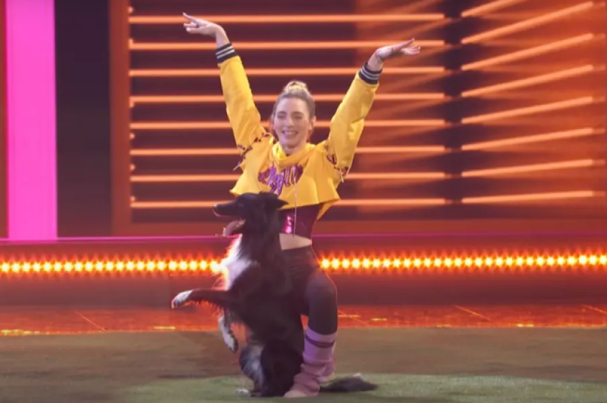 Roni Sagi and her dancing dog Rhythm participate in “America’s Got Talent."