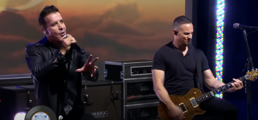 Scott Stapp performs "My Sacrifice" on Good Morning America.