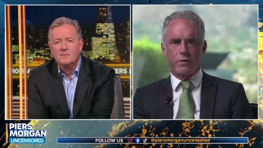 Jordan Peterson speaks with Piers Morgan for an episode of "Piers Morgan Uncensored" that aired on Sept. 19, 2024.