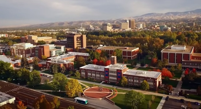 The campus of Boise State University of Boise, Idaho.