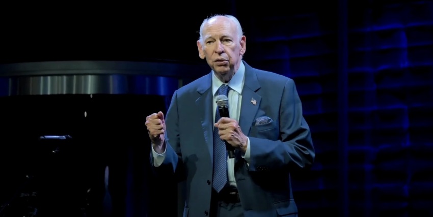 The Rev. Rafael Cruz, the father of Republican U.S. Sen. Ted Cruz of Texas, gives remarks at the Christians Engaged Conference at Sojourn Church of Carrollton, Texas, on Sept. 27, 2024. 