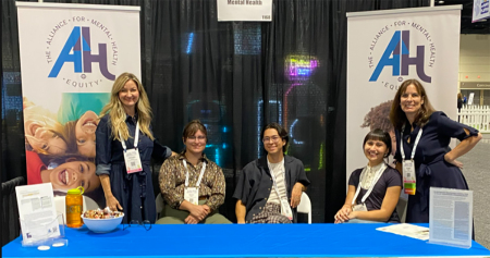 The Alliance for Mental Health booth at the American Academy of Pediatrics conference.