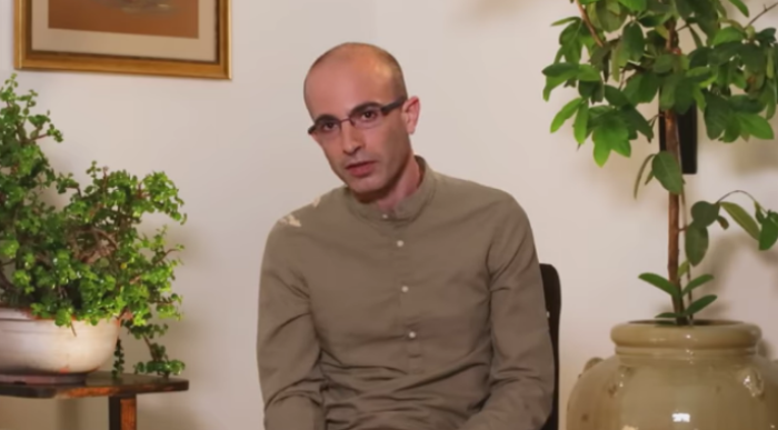 A screenshot from YouTube's 'Yuval Noah Harari - Q&A on Being Gay.'