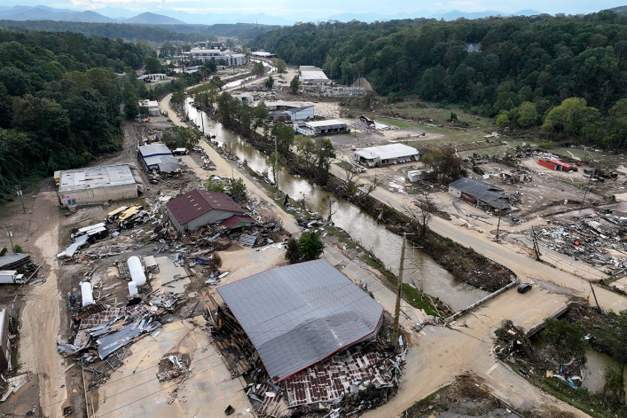 Satellite images show horrifying aftermath of Helene in NC as death toll rises