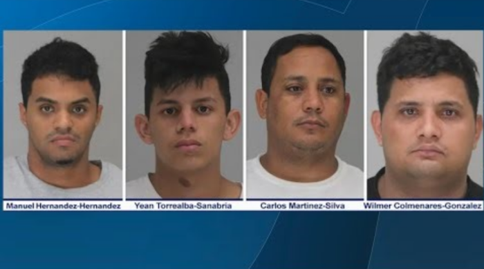 Four Venezuelan nationals have been arrested in connection with a Texas home invasion where a woman was tied up and robbed at gunpoint.