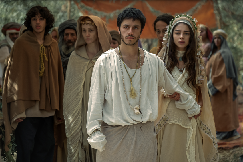  Israeli actress Noa Cohen as Mary and Ido Tako as Joseph in "Mary." 