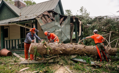 Samaritan's Purse is helping with clean up in Buncombe County, North Carolina, among the areas hit hardest by Hurricane Helene in late September 2024. 