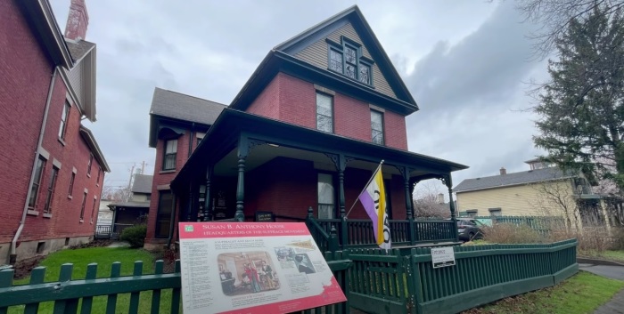 The Rochester, New York home of 19th-century women's rights activist Susan B. Anthony, now a historical museum. 