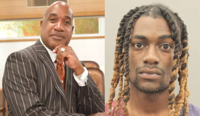 Former Uber driver Deshawn Longmire (R), 25, is accused of fatally shooting Reverend Ronald Mouton, 58, in June 2022. 