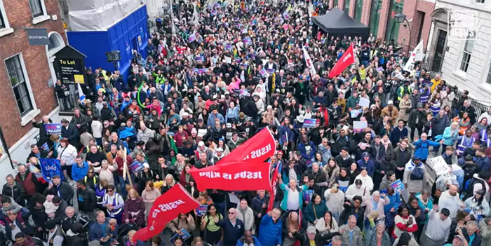 The crowds came from every part of the island to proclaim aloud Jesus as the light of Ireland and Northern Ireland on Oct. 26, 2024. 