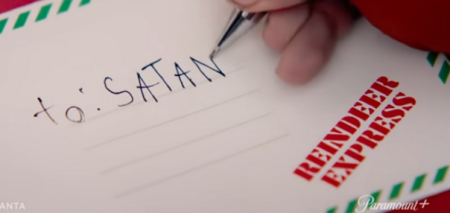 A screenshot of the "Dear Santa" trailer.