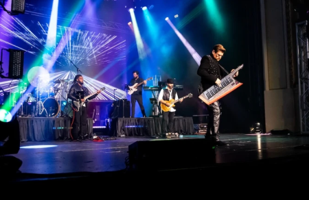 The cast of "He Rules The World" during a recent production.