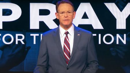 Family Research Council President Tony Perkins hosts a one-hour "Pray for the Nation" broadcast on Jan. 5, 2025, in response to the terrorist attack in New Orleans on Jan. 1, 2025. 