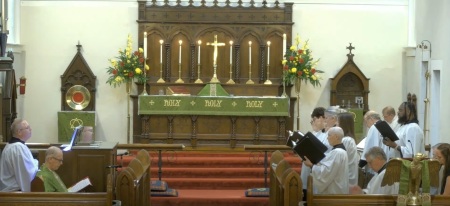 A September 2024 worship service held at Saint John's Episcopal Church of Corsicana, Texas.