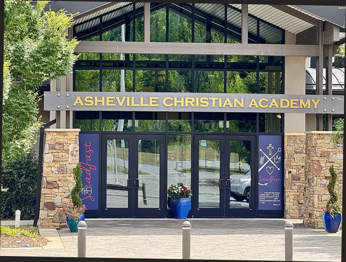 Asheville Christian Academy is a private Christian school in Swannanoa, Buncombe County, North Carolina. Photo taken on July 5, 2024.