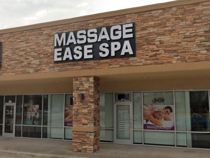 Massage Ease located at 3400 E Hebron Parkway in Carrollton, Texas.