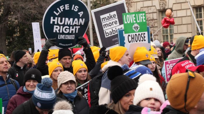 Thousands attend the 2025 March for Life in Washington, D.C., on Jan. 24, 2025.
