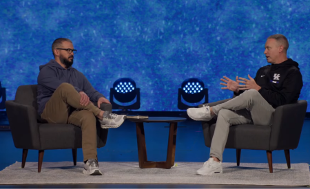 Jon Weece (R), senior pastor of Southland Christian Church in Lexington, Ky., has announced he plans to step down from his role in January 2026 and Scott Nickell (L) a current member of the church's leadership team will replace him.