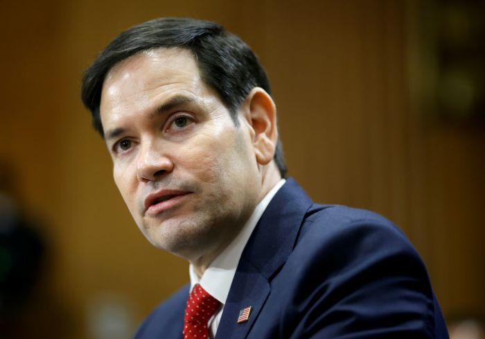U.S. Secretary of State Marco Rubio testifies during his Senate Foreign Relations confirmation hearing at Dirksen Senate Office Building on Jan. 15, 2025, in Washington, D.C.