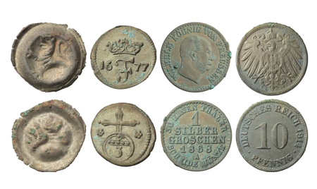 The excavation in St. Mary's Church in Gardelegen located in Saxony-Anhalt in northern Germany, revealed coins from various centuries.
