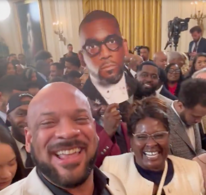 Black supporters of President Donald Trump including podcast host and entrepreneur David Harris Jr., mocked Pastor Jamal Bryant at a Black History Month reception held at the White House on Feb. 20. 2025.