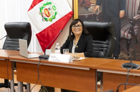 Milagros Jáuregui de Aguayo, pastor and congresswoman in Peru.