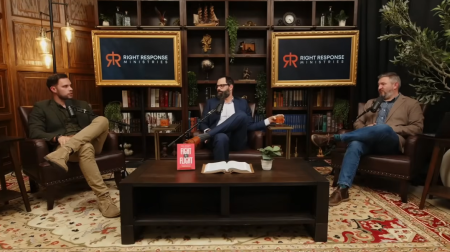 A screenshot of Pastor Joel Webbon's podcast Right Response Ministries.