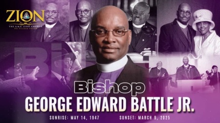 Bishop George Edward Battle Jr., former senior bishop of The African Methodist Episcopal Zion Church.