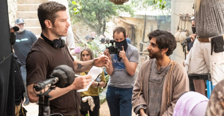 Dallas Jenkins on the set of "The Chosen."