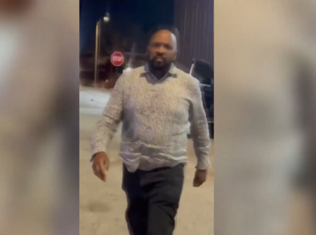 A screenshot from a video recorded by Samantha Marion purports to show him aggressively approaching her moments before he was fatally shot in March 2025. 