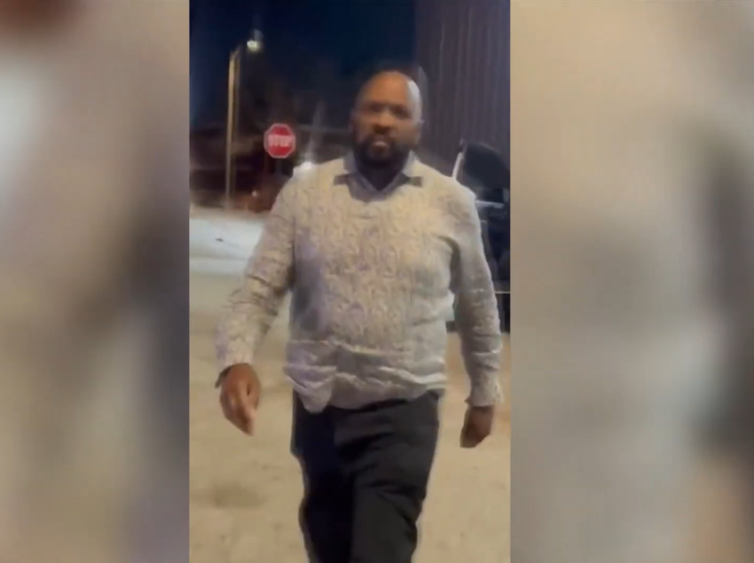 A screenshot from a video recorded by Samantha Marion purports to show him aggressively approaching her moments before he was fatally shot in March 2025. 