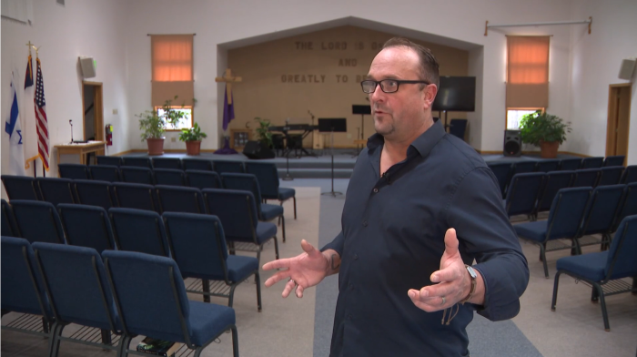 Pastor Richard Clarkson of Hope on the Hill Church in Holland, New York, recalls how he found out his church was robbed on March 30, 2025.