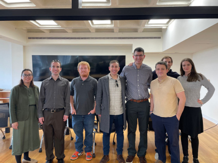 Dr. Eithan Haim (center) came to visit The Christian Post Washington DC newsroom on March 4, 2025 before attending President Trump's Joint Address to Congress as guest of Sen. Josh Hawley.