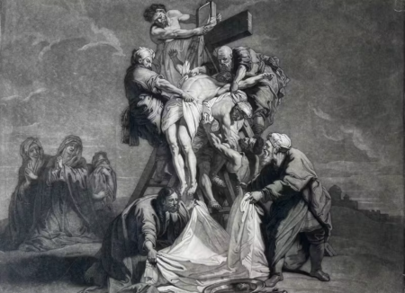 De Afneming van het Kruis (The Descent from the Cross) After Jean-Baptist Jouvenet (1649–1717) The Netherlands Engraving 1809