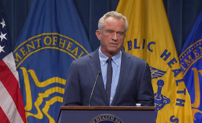 United States Health and Human Services Secretary Robert F. Kennedy Jr. holds a press conference on the latest autism figures from the Centers for Disease Control and Prevention on Wednesday April 16, 2025.