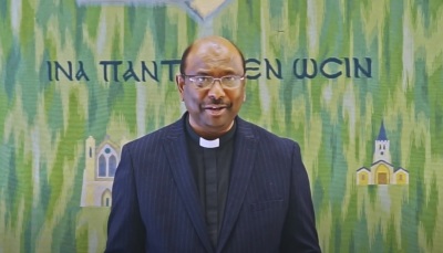 The Rev. Jerry Pillay, general secretary of the World Council of Churches, giving remarks in a video uploaded to YouTube in September 2023.