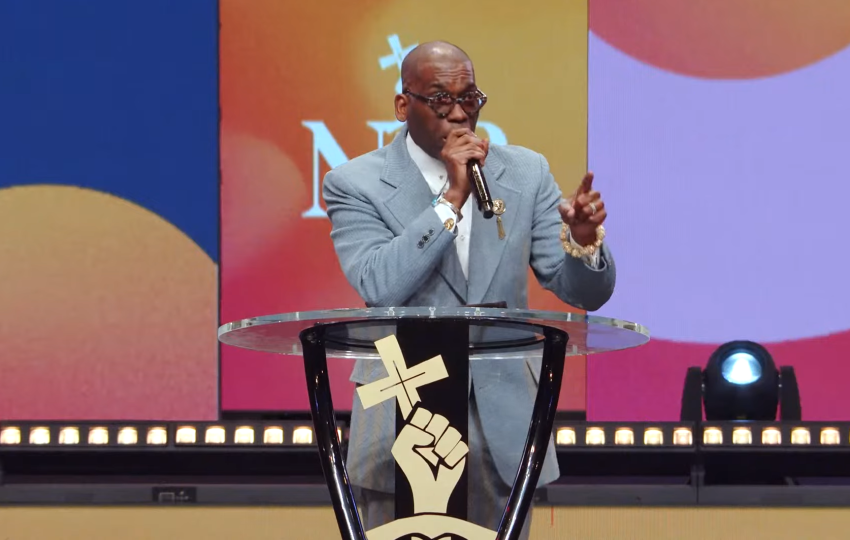 Pastor Jamal Bryant of New Birth Missionary Baptist Church in Georgia.