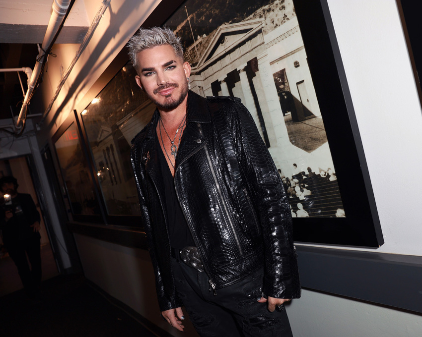 Adam Lambert poses during Netflix is a Joke Festival: Big Mouth Live at The Greek Theatre on May 02, 2024 in Los Angeles, California.