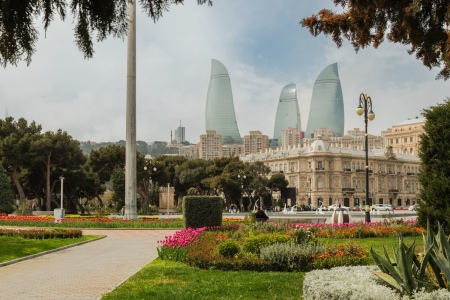Baku’s quaint architecture meets modern cool.