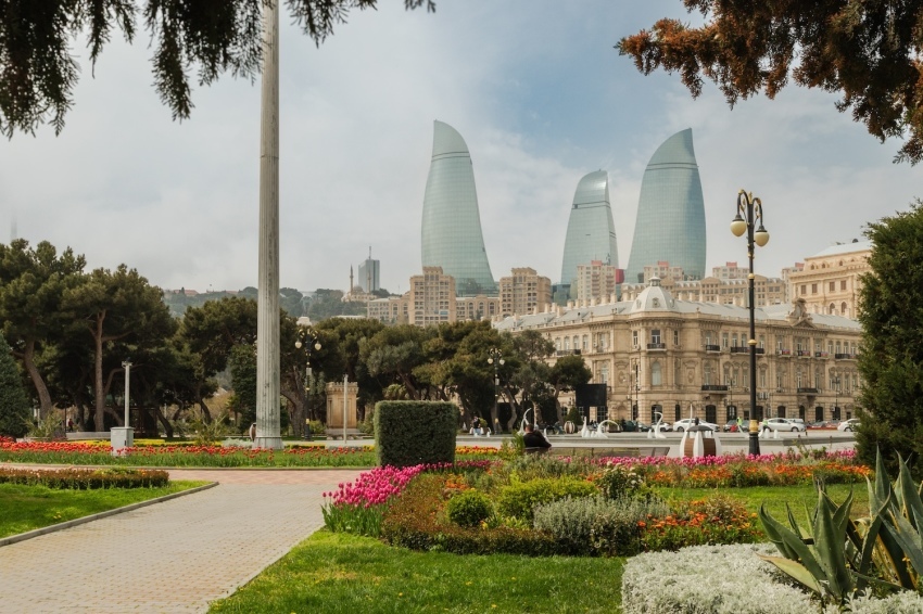Baku’s quaint architecture meets modern cool. 